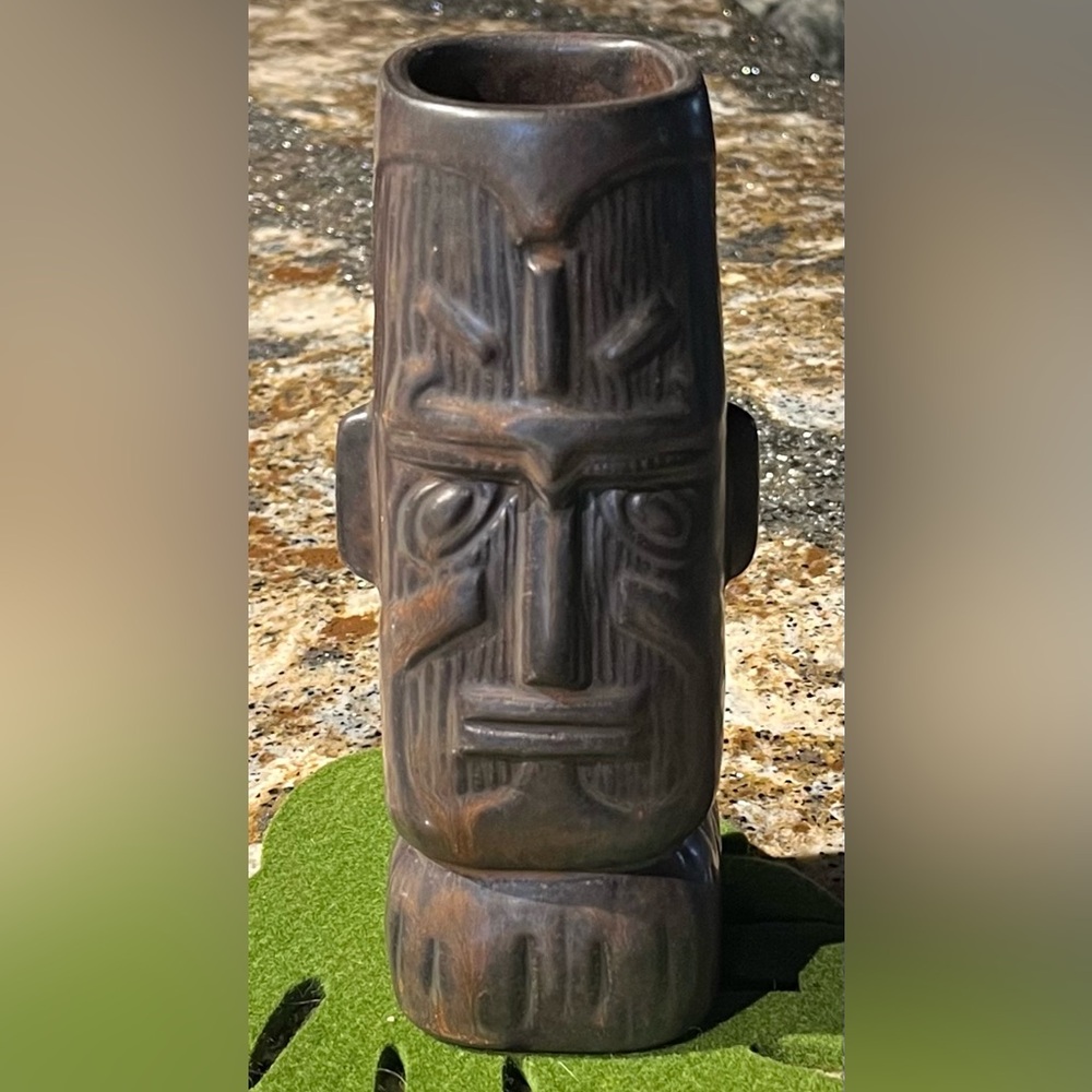 Kon Tiki Collectible Mug Tiki Farm 2017 Rare Ltd Edition Iron Oxide Brown Head